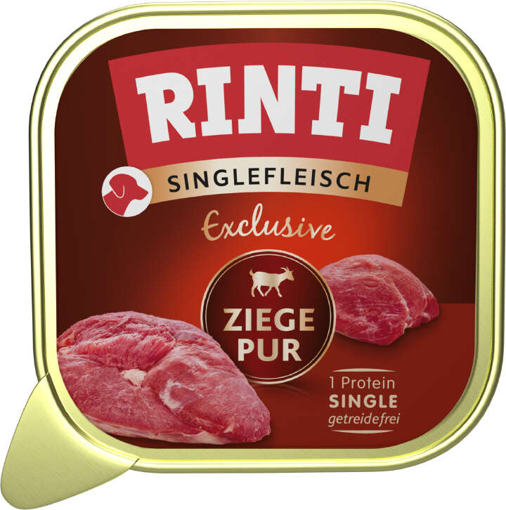 RINTI Hunde-Nassfutter Singlefleisch Exclusive Ziege